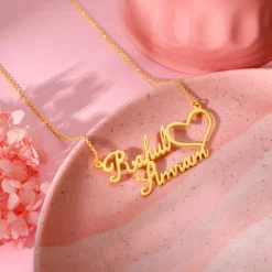 Golden Personalised Precious Sweetheart Pendant