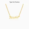 Golden Personalised Queen Necklace