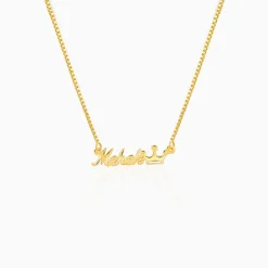 Golden Personalised Queen Necklace
