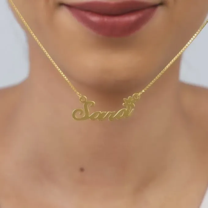 Golden Personalised Self Love Pendant