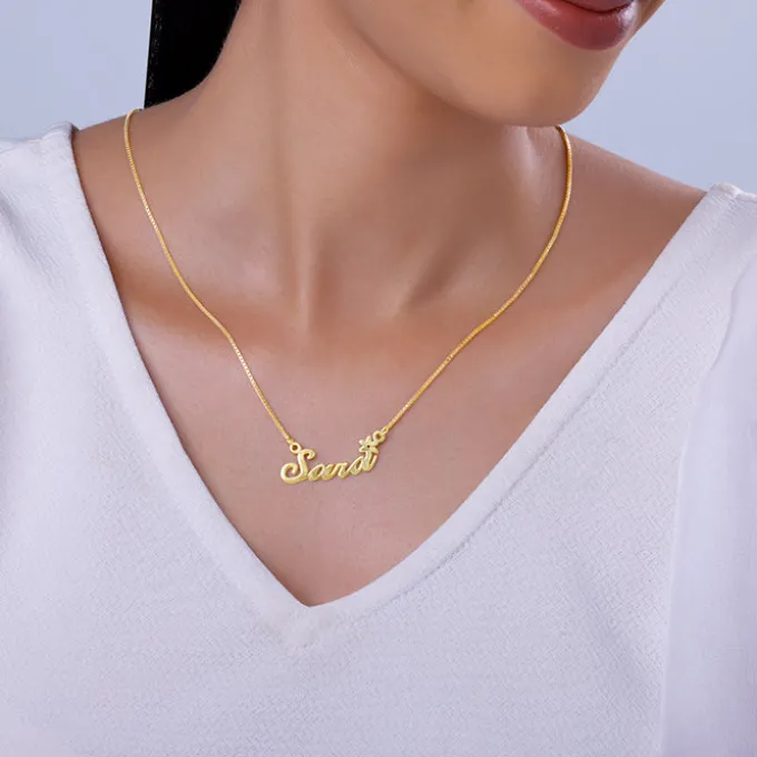 Golden Personalised Self Love Pendant