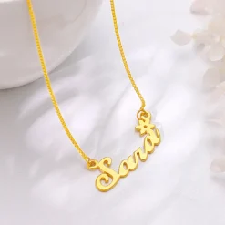 Golden Personalised Self Love Pendant
