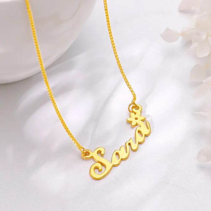 Golden Personalised Self Love Pendant