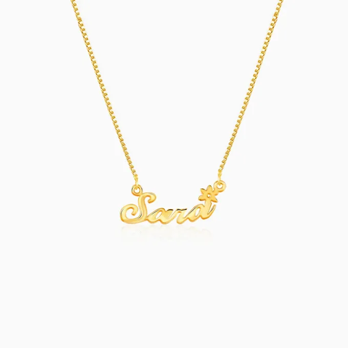 Golden Personalised Self Love Pendant