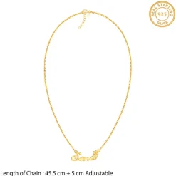 Golden Personalised Self Love Pendant