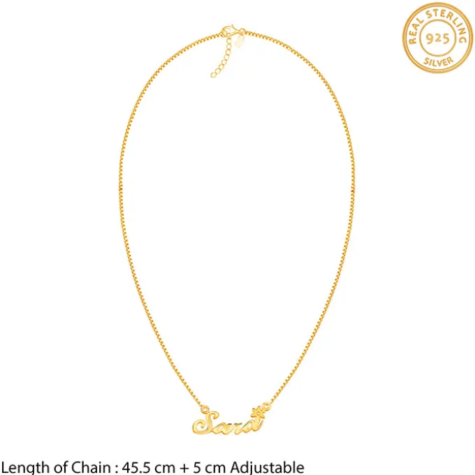 Golden Personalised Self Love Pendant