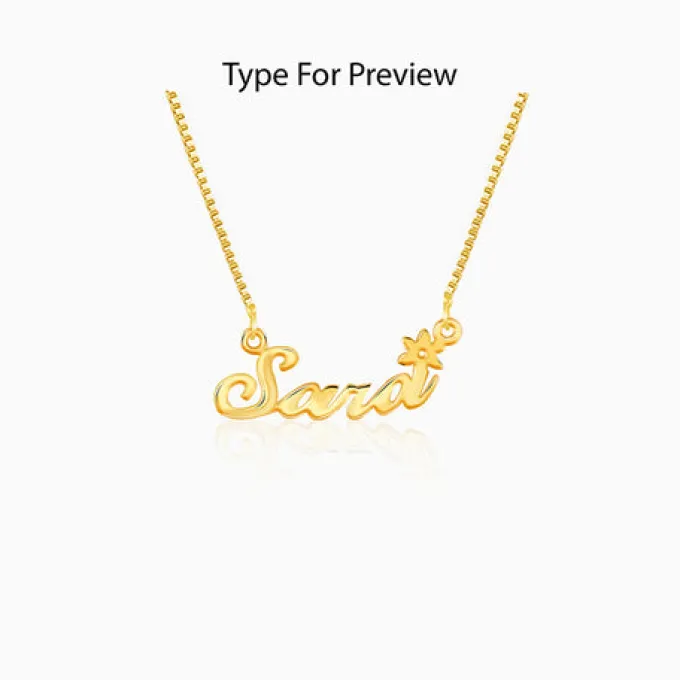 Golden Personalised Self Love Pendant