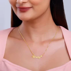 Golden Personalised Self Love Pendant