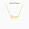 Golden Personalised Star Necklace