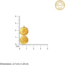Golden Personalised The Pair Initial Necklace