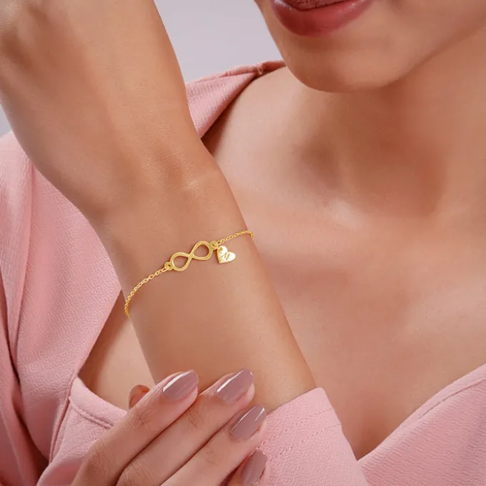 Golden Personalised Timeless Bond Bracelet