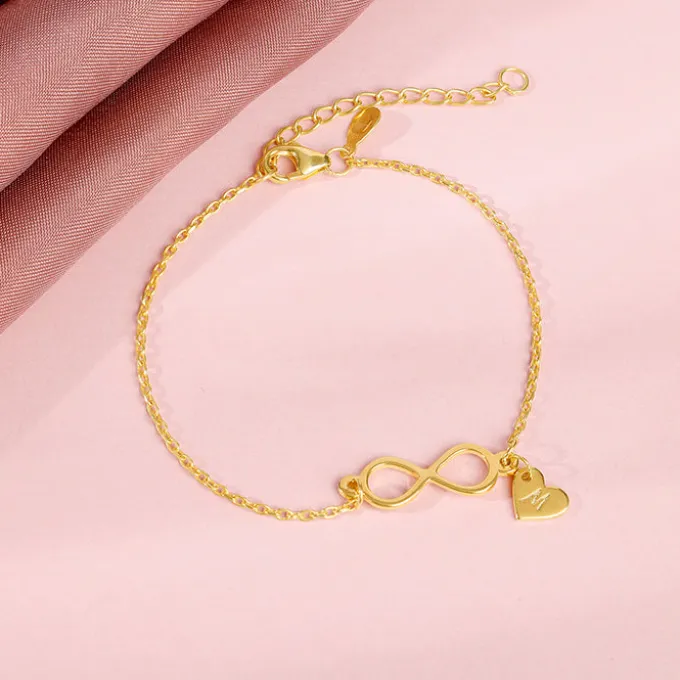 Golden Personalised Timeless Bond Bracelet