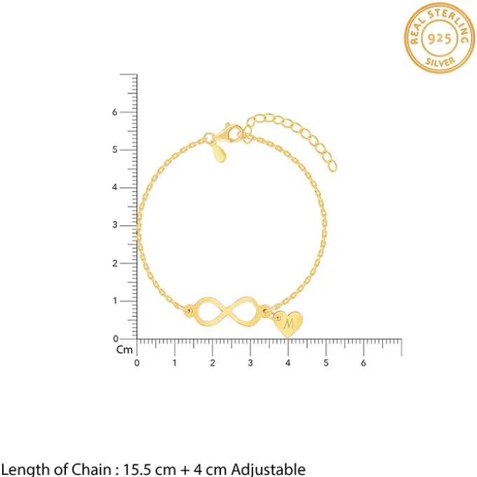 Golden Personalised Timeless Bond Bracelet