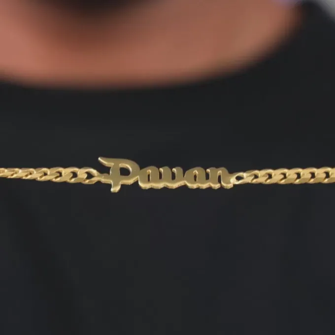 Golden Personalised Timeless Classic Bracelet For Him