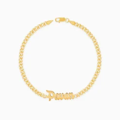Golden Personalised Timeless Classic Bracelet For Him