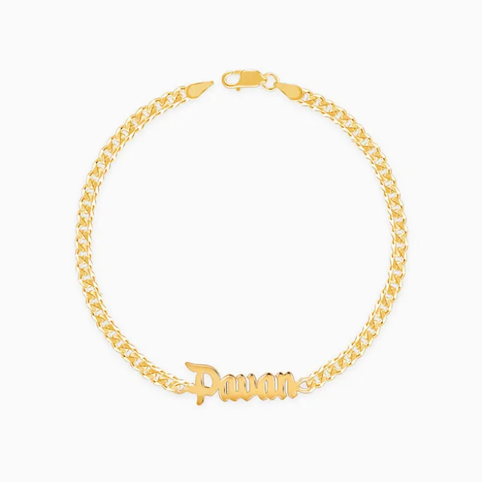 Golden Personalised Timeless Classic Bracelet For Him