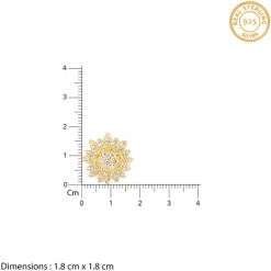 Golden Petals Studs