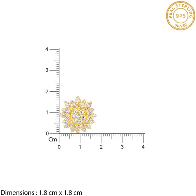 Golden Petals Studs