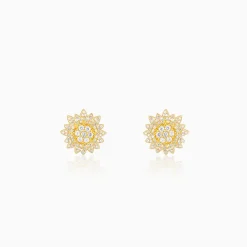 Golden Petals Studs