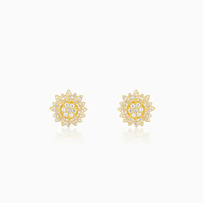 Golden Petals Studs