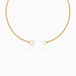 Golden Phoebe Pearl Hasli Necklace