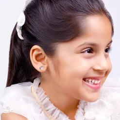 Golden Pie Unicorn Kids Earrings (4-12 yrs)
