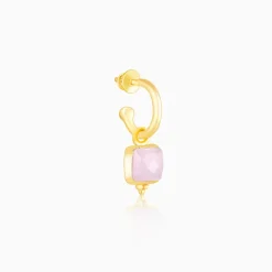 Golden Pink Blush Earrings