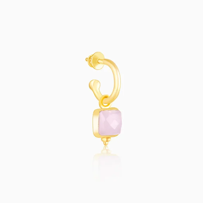 Golden Pink Blush Earrings