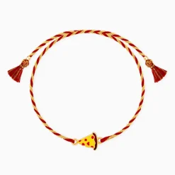 Golden Pizza Rakhi for Kids