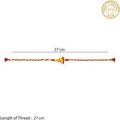 Golden Pizza Rakhi for Kids