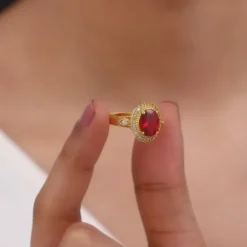 Golden Poetic Love Ring