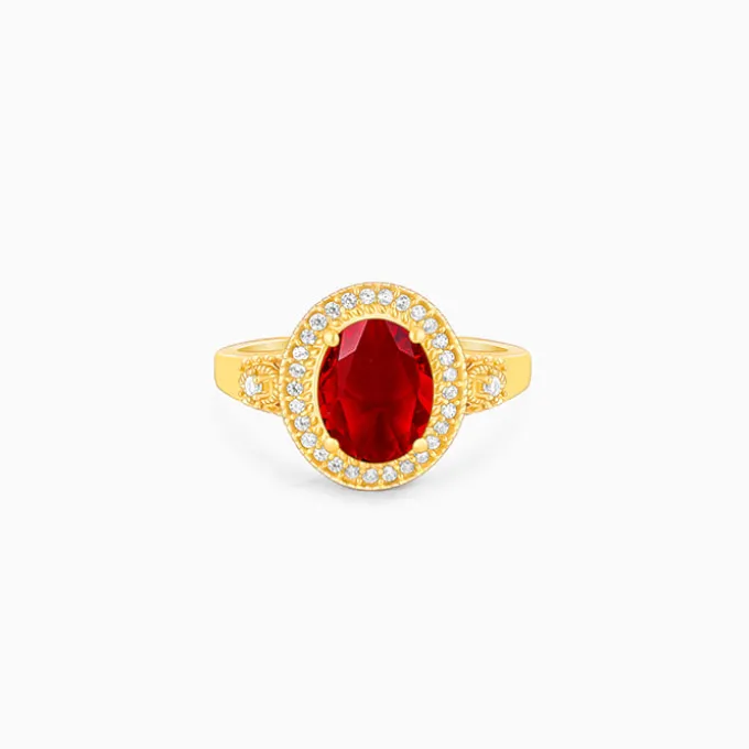 Golden Poetic Love Ring