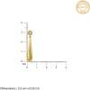 Golden Power Play Earrings