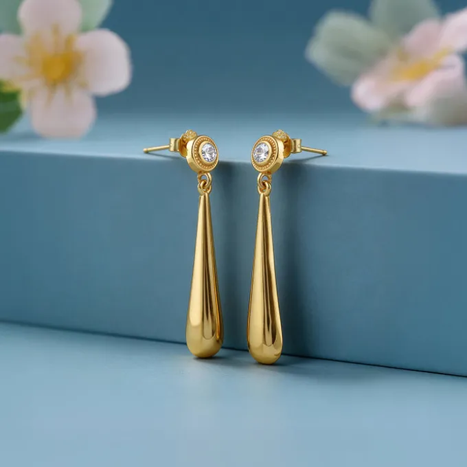 Golden Power Play Earrings