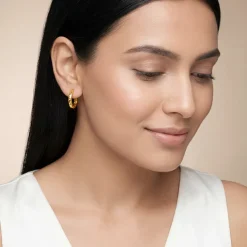 Golden Princess Hoop Earrings