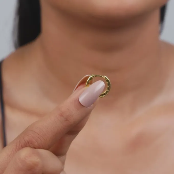 Golden Princess Hoop Earrings