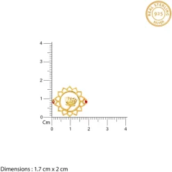 Golden Pure Lotus Rakhi