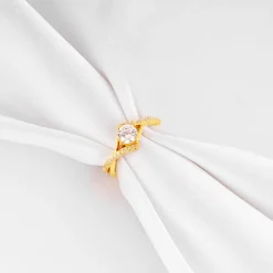 Golden Rhomboid Ring