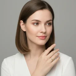 Golden Rhomboid Ring