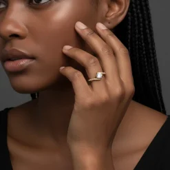 Golden Rhomboid Ring