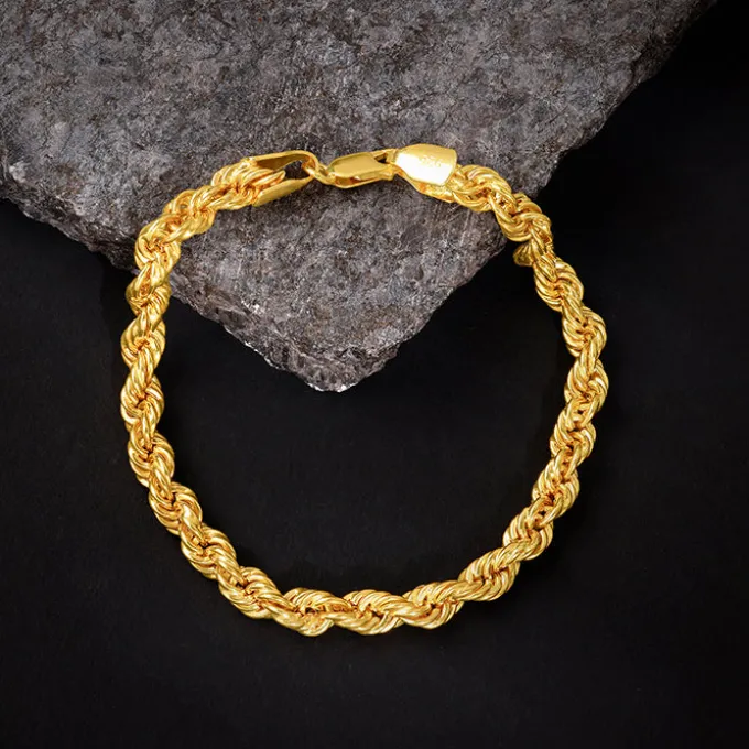 Golden Rope Bracelet For Him