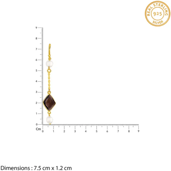 Golden Saoirse Dangler Earrings