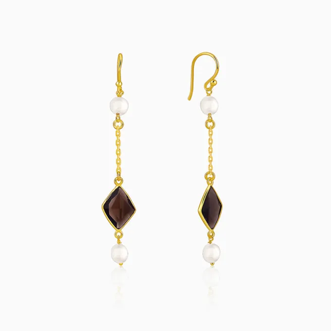 Golden Saoirse Dangler Earrings