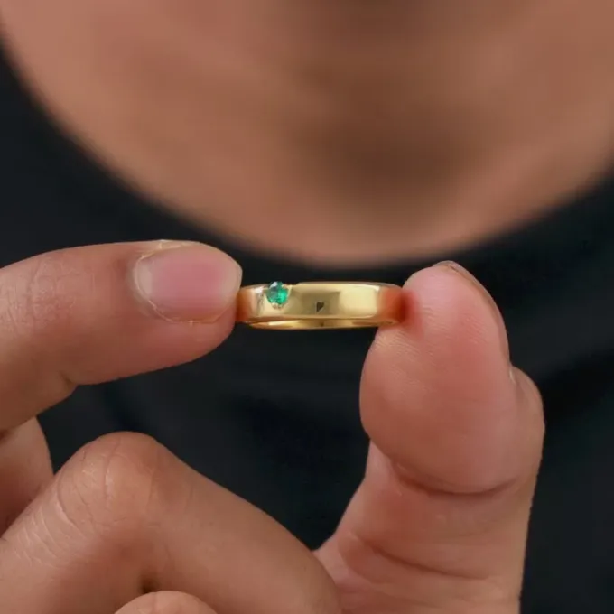 Golden Saṃta Ring For Him