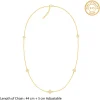 Golden Satin Orbit Necklace