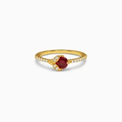 Golden Scarlet Bud Ring (Size 12)
