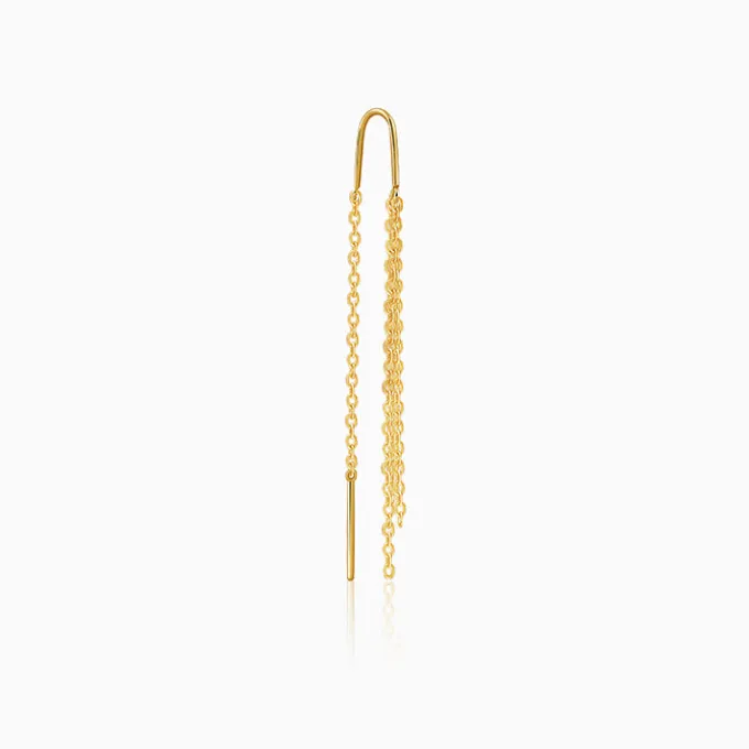 Golden Seriqo Nightshine Sui Dhaga Earrings