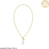Golden Shailene Pearl Necklace