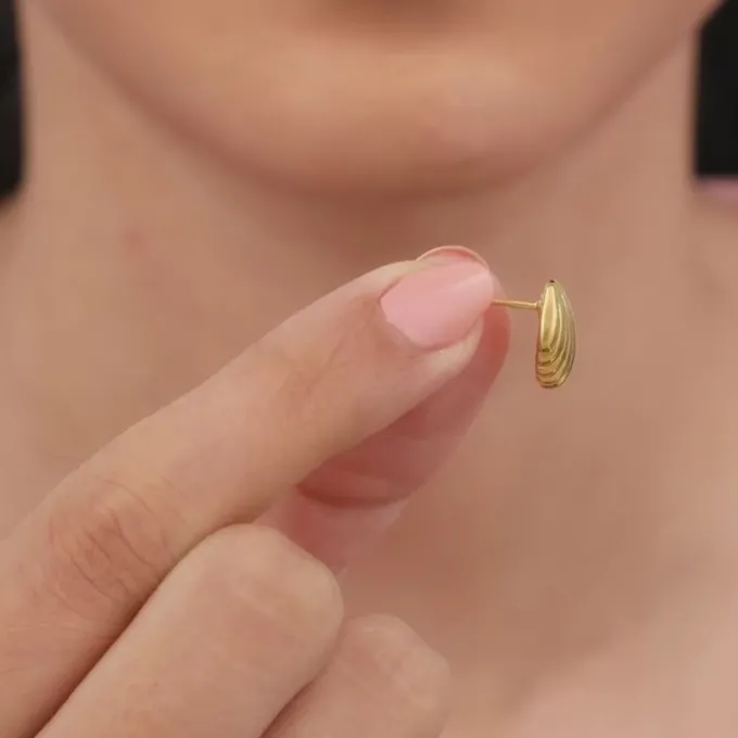 Golden Shellé Earrings