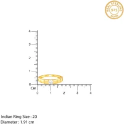 Golden Signature Stone Ring For Him